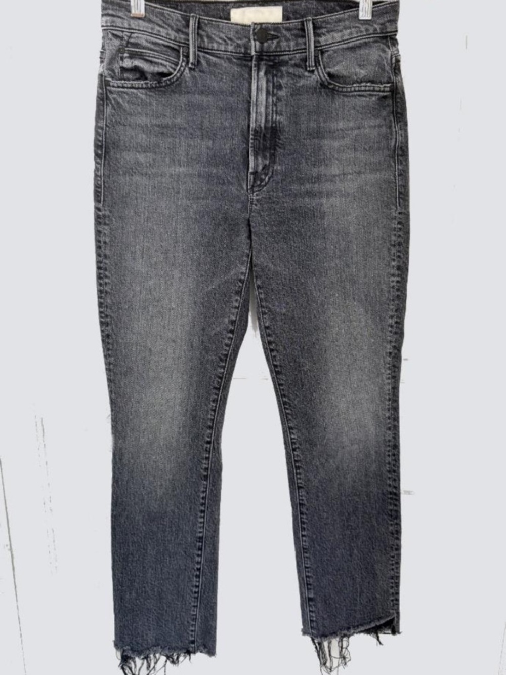 MOTHER Superior "High Waisted Rascal Ankle Step Fray" Jeans, Road to Renegade 28